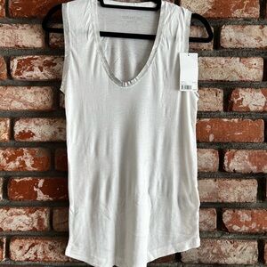 Zadig White & silver Sleeveless Top